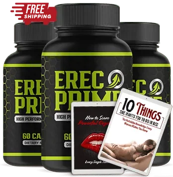 ErecPrime capsules promoting stamina, strength, and energy